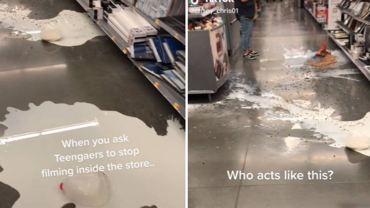 Teens allegedly trash Walmart aisle after being told to stop filming