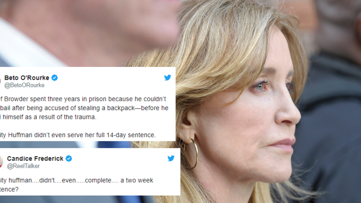 Felicity Huffman accused of 'white privilege' after being released from jail after just 11 days