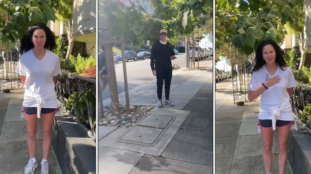 Woman apologises after video of her confronting neighbour over 'Black Lives Matter' sign emerges