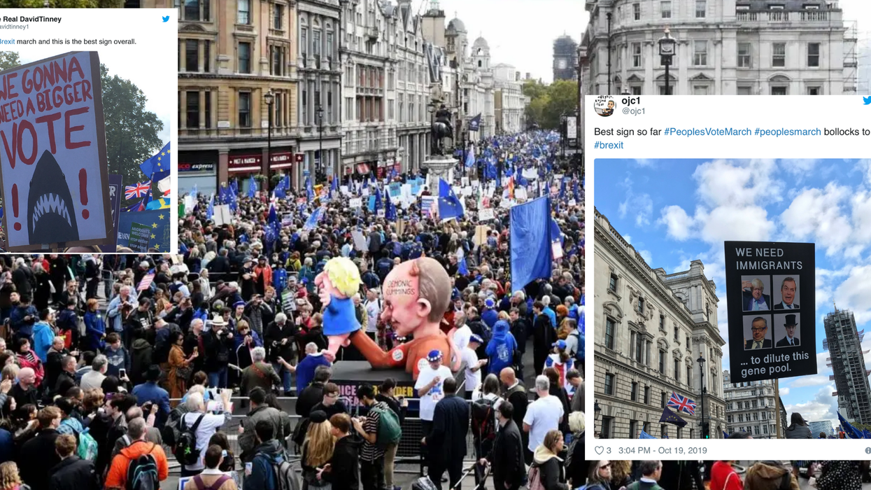 Here are the best signs from the 'Super Saturday' Final Say Brexit march