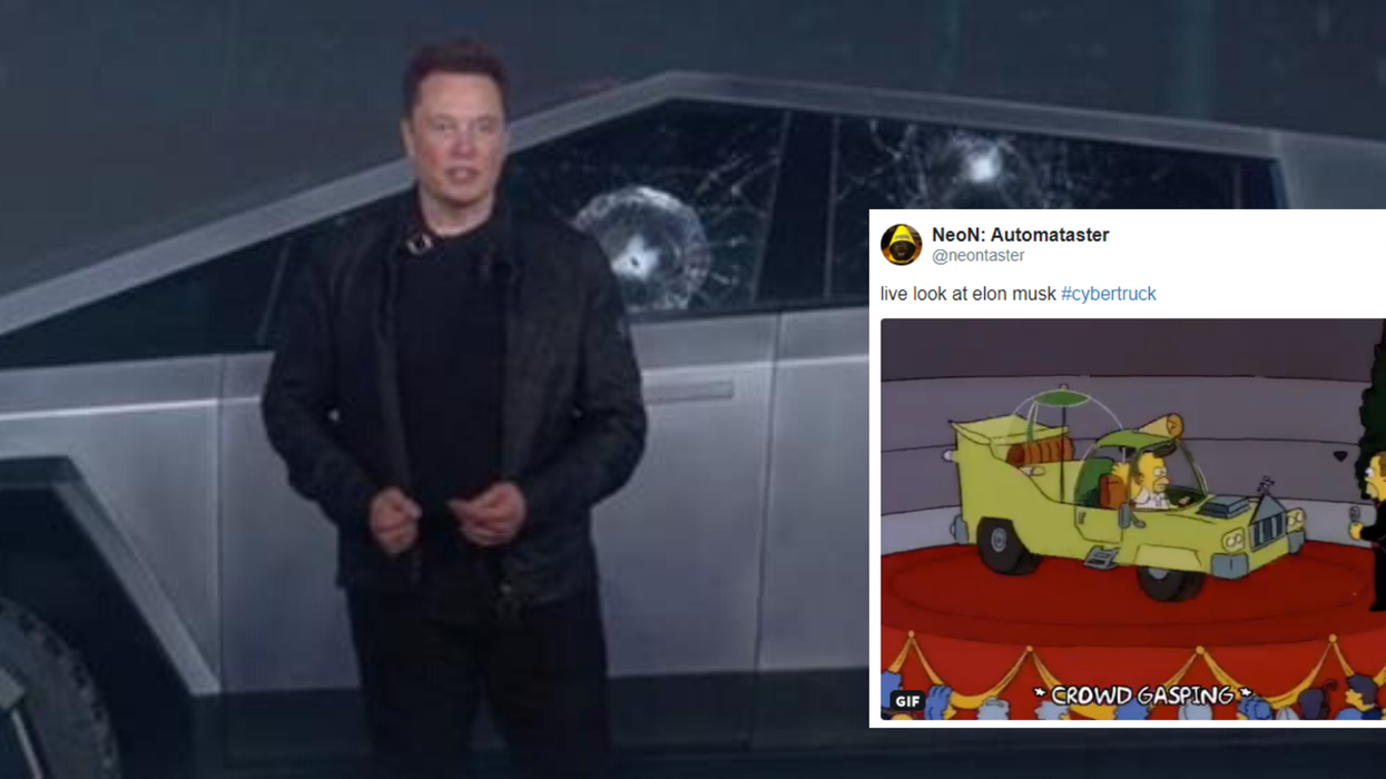 Elon Musk's Cybertruck demonstration backfired badly after "bulletproof" windows smashed