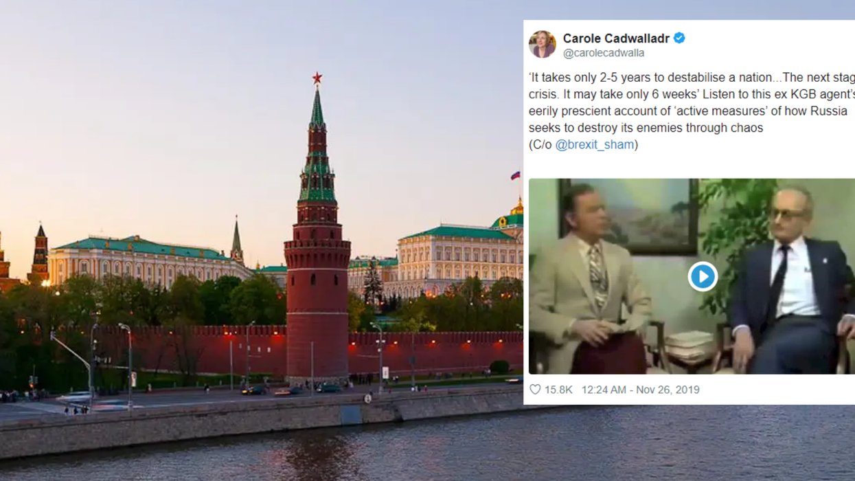 This ex-KGB agent’s account of how to destabilise a nation is eerily relevant