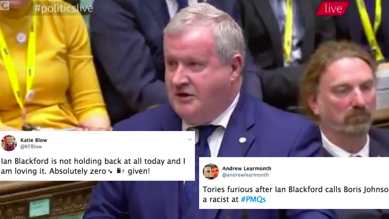Boris Johnson was branded 'racist' by a rival MP in the House of Commons and the internet erupted