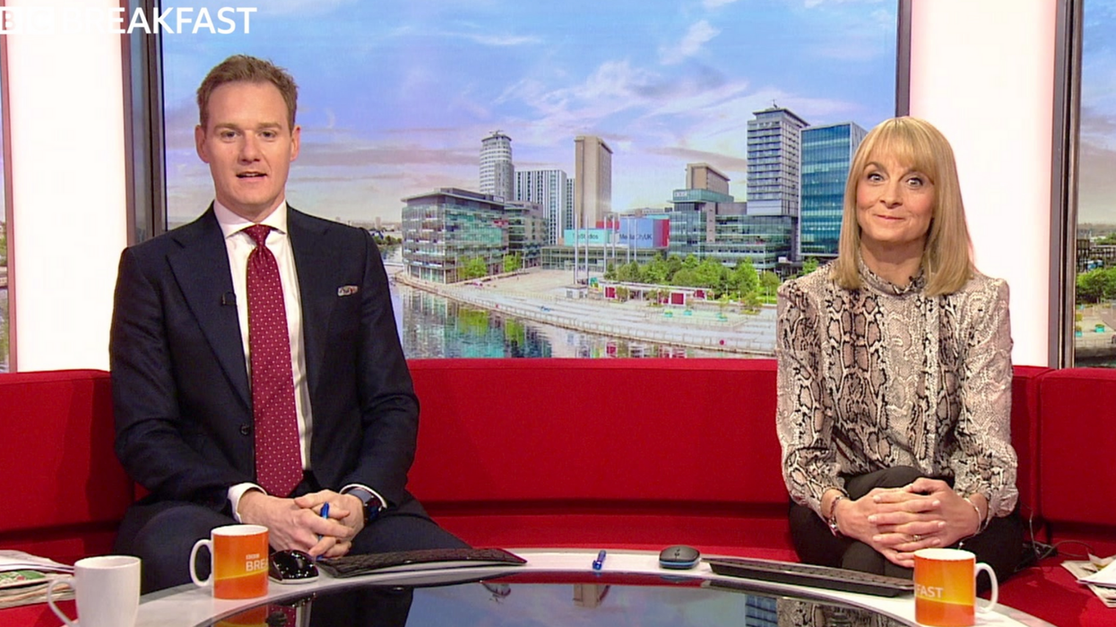 BBC presenters are now sitting very far away from each other and people are unsettled