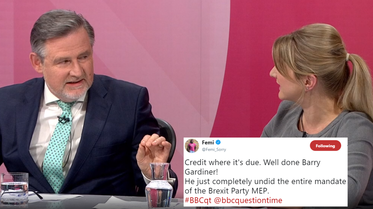 Barry Gardiner unravels Brexit Party’s ‘entire mandate’ on Question Time