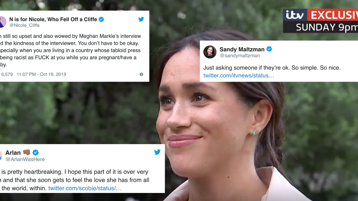 Meghan Markle gives emotional response when asked if she's OK during interview
