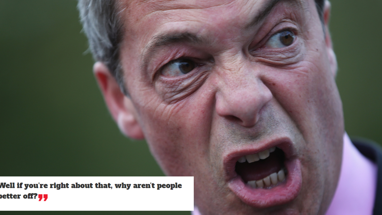 Nigel Farage was asked what 'Brexit can offer Wales' and his answer said it all