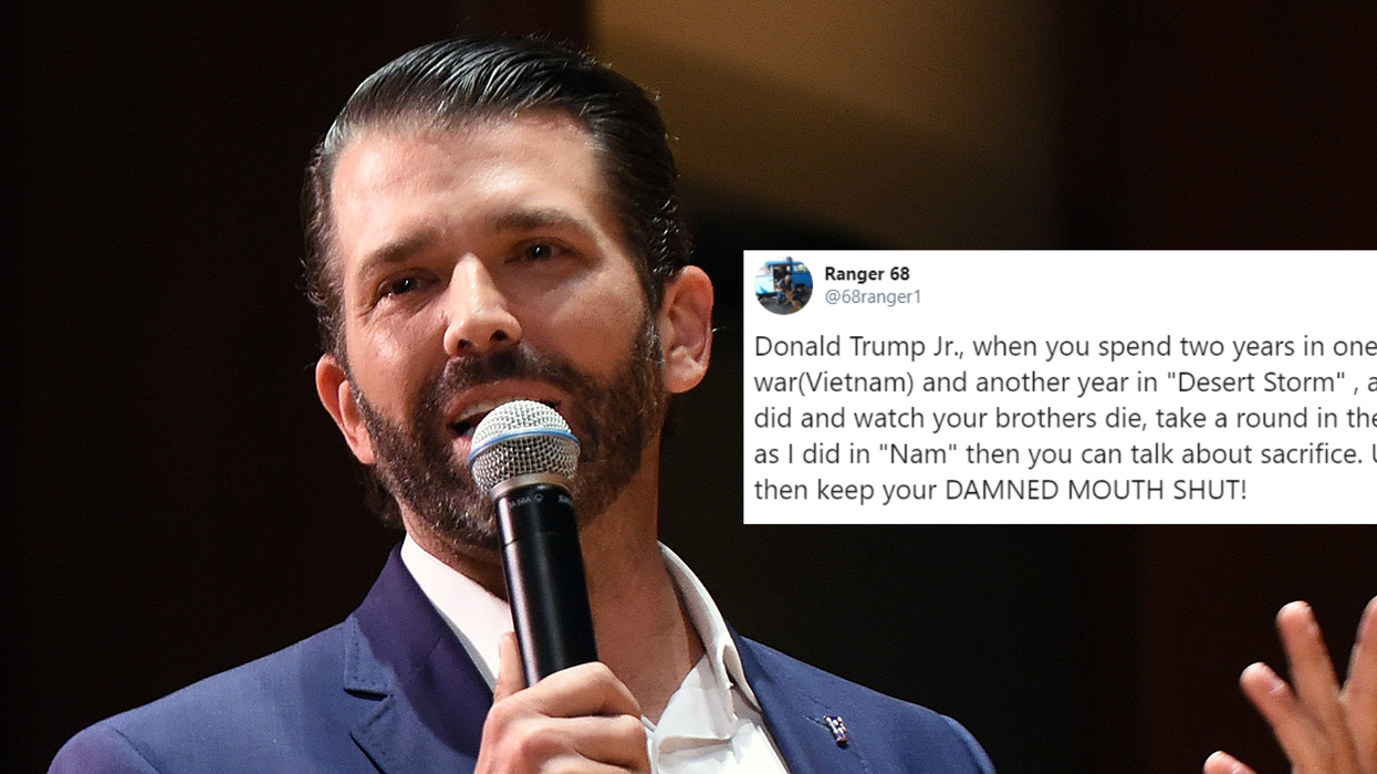 Trump Jr thinks he sacrificed as much as dead soldiers because he lost money