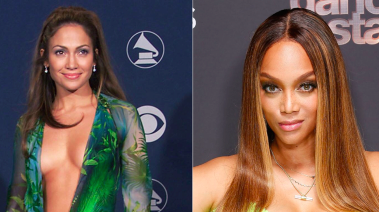 Tyra Banks sparks fierce debate with 'JLo-inspired' green dress