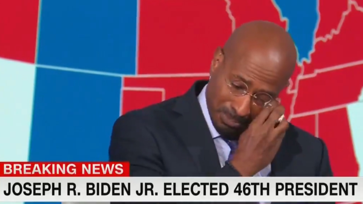 CNN anchor cries with relief while delivering stunning monologue about Trump's defeat