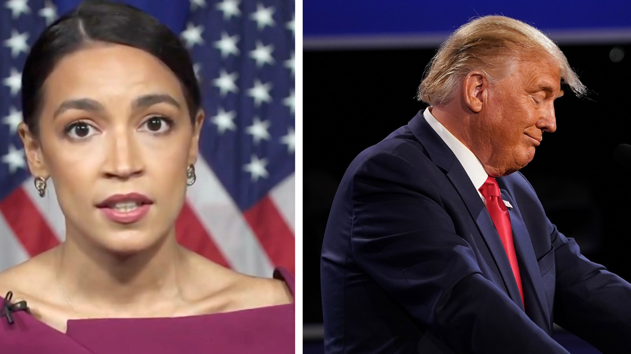 AOC expertly shuts down Trump after he attacked her during the debate