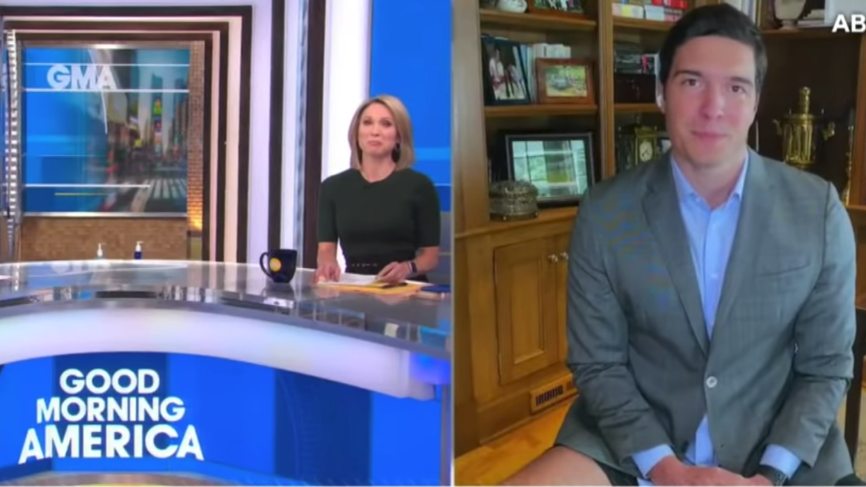Reporter 'mortified' after camera angle showed he wasn't wearing trousers for TV broadcast