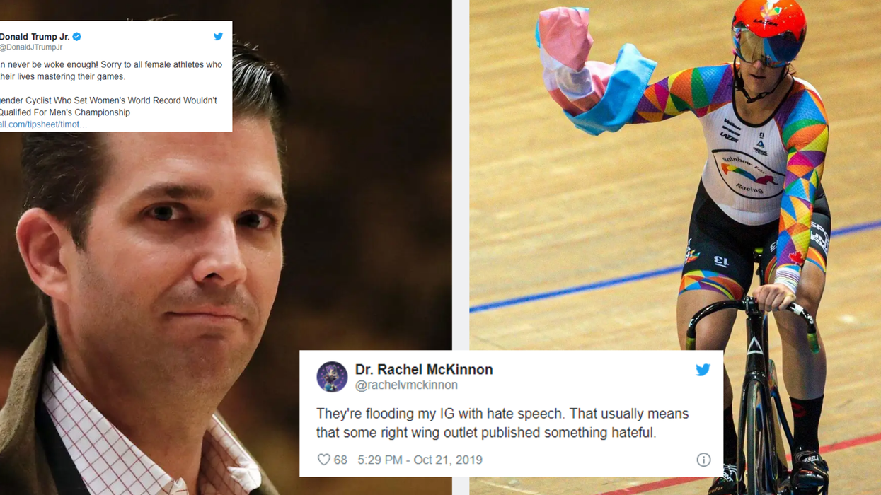 This trans cyclist had a perfect response when Donald Trump Jr tried to attack her