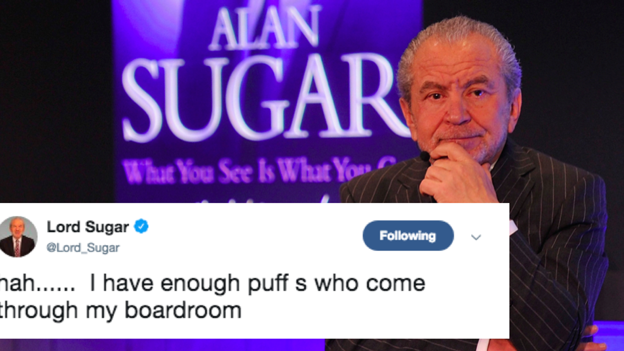 Lord Sugar denies using homophobic language in controversial tweet