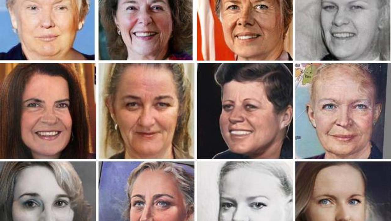 Someone used the gender swapping app sweeping Facebook to make American presidents female