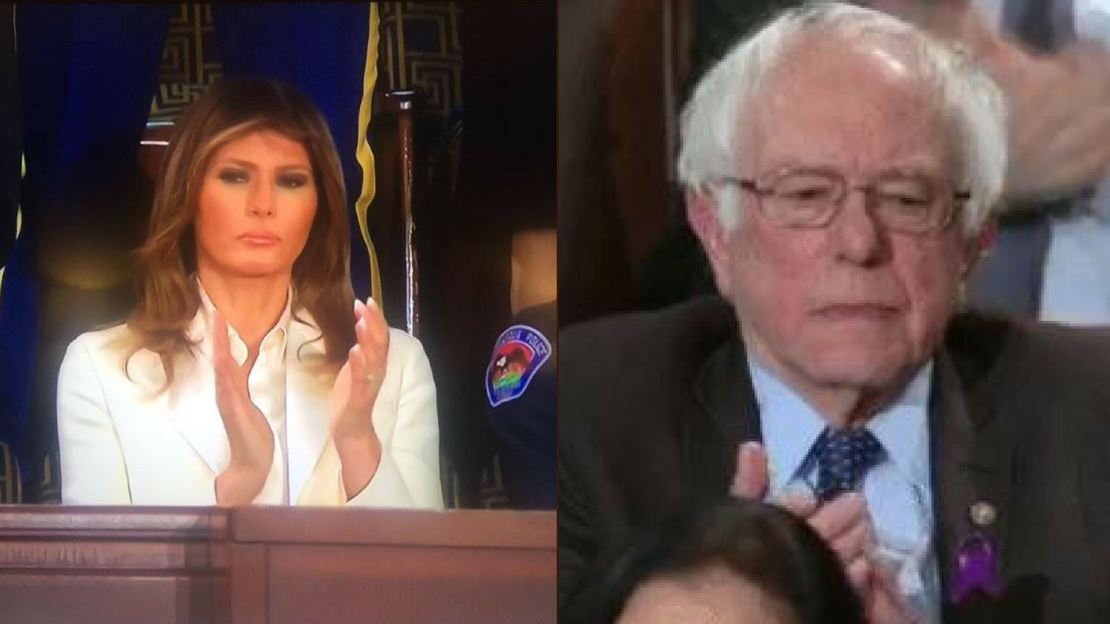Melania had the same response to Donald Trump's speech as Bernie