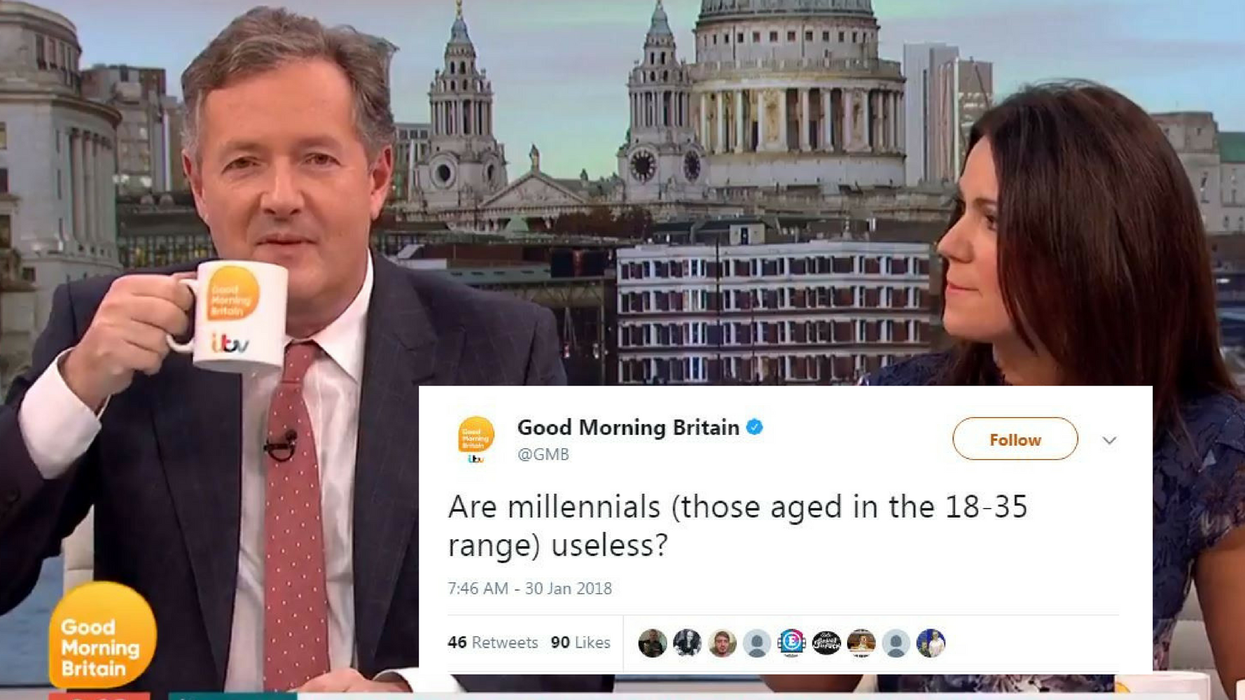 Good Morning Britain asked if millennials were useless and the replies were brutal