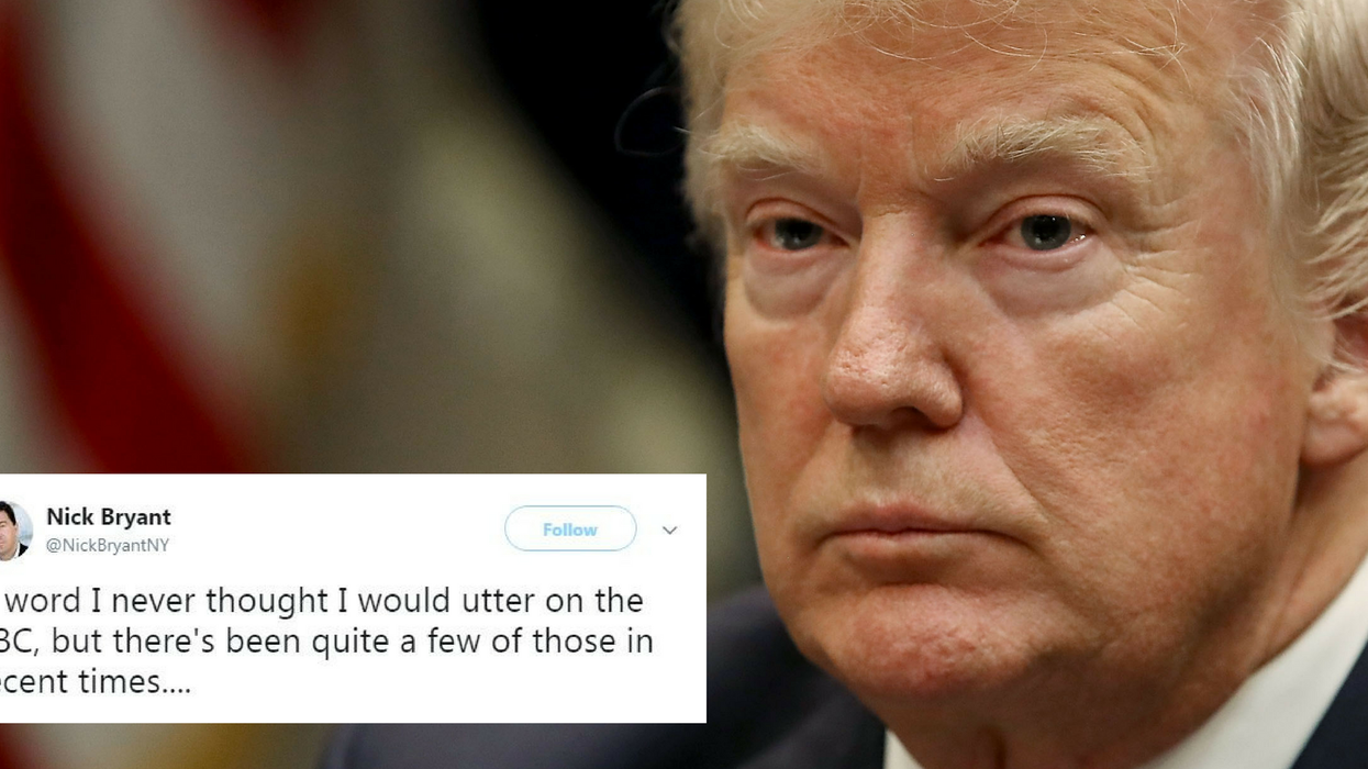 BBC forced to swear at 8:05 by Donald Trump