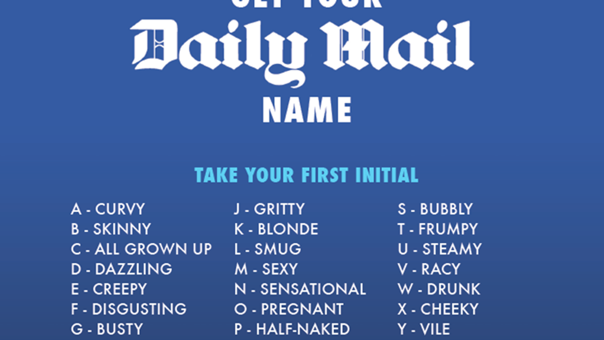People love this tool to find their Daily Mail name
