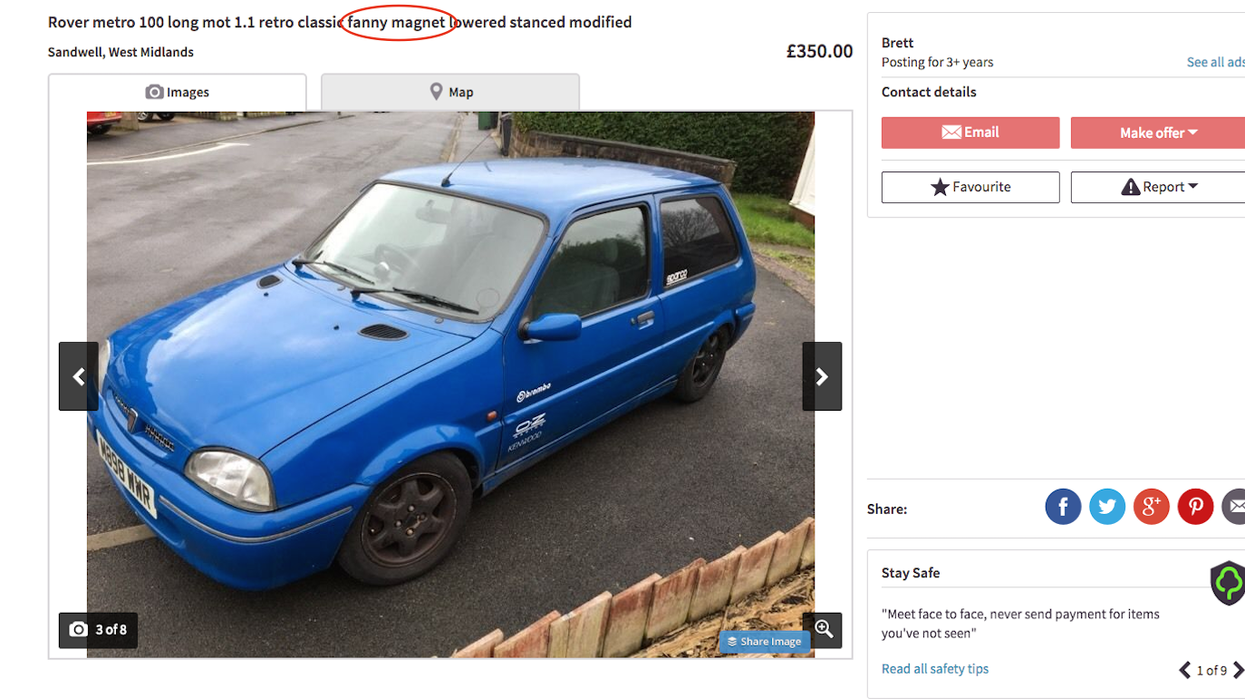 Man describes car as ‘fanny magnet’ in the worst Gumtree ad of all time