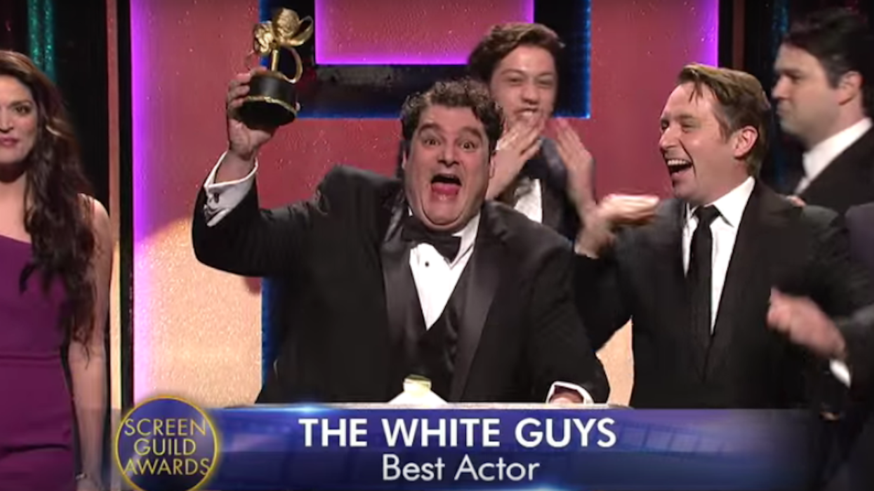 In the Saturday Night Live version of the Oscars, only white people win awards