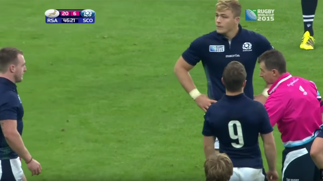 Nigel Owens embarrasses player with the best quote of the Rugby World Cup so far
