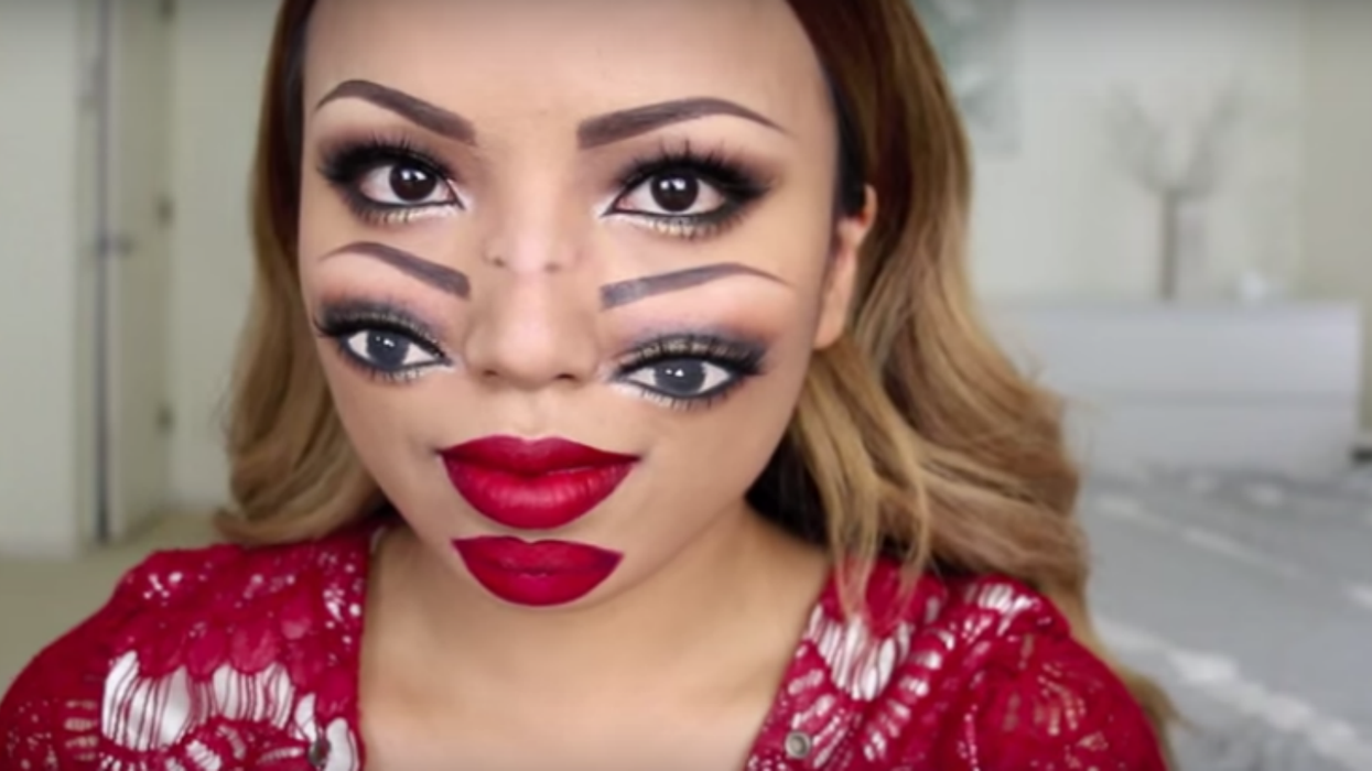 This extremely freaky DIY makeup video is perfect for Halloween