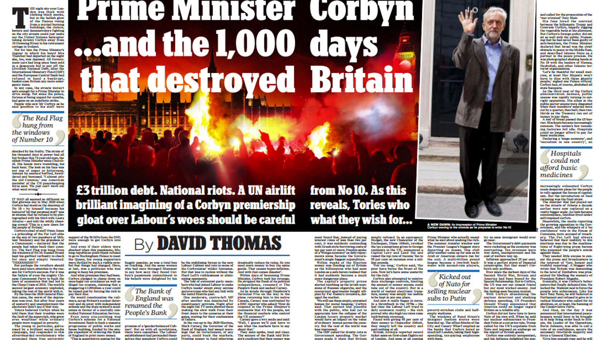 Remembering the Mail on Sunday's dystopian prediction for life under Corbyn