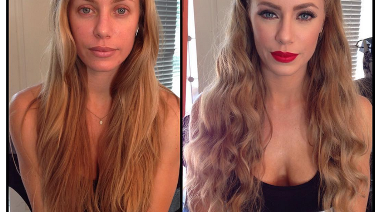 Porn stars reveal what they look like before and after make-up