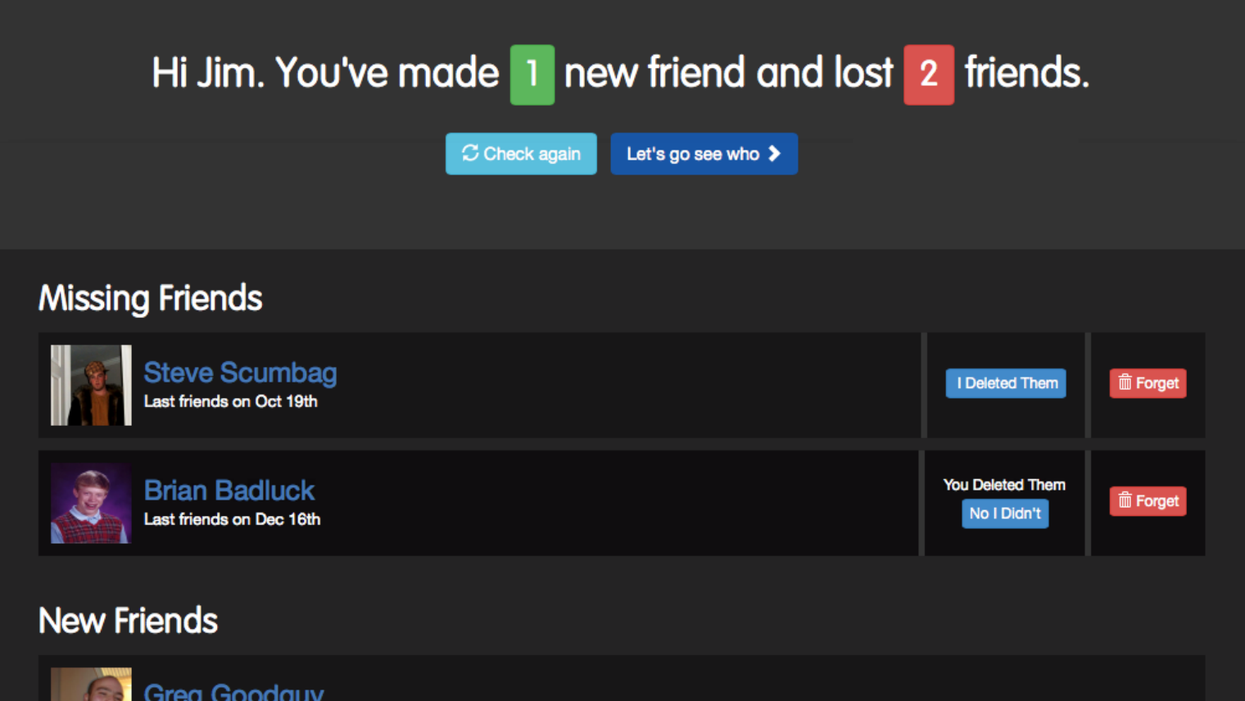 Here's how to find out who deleted you on Facebook