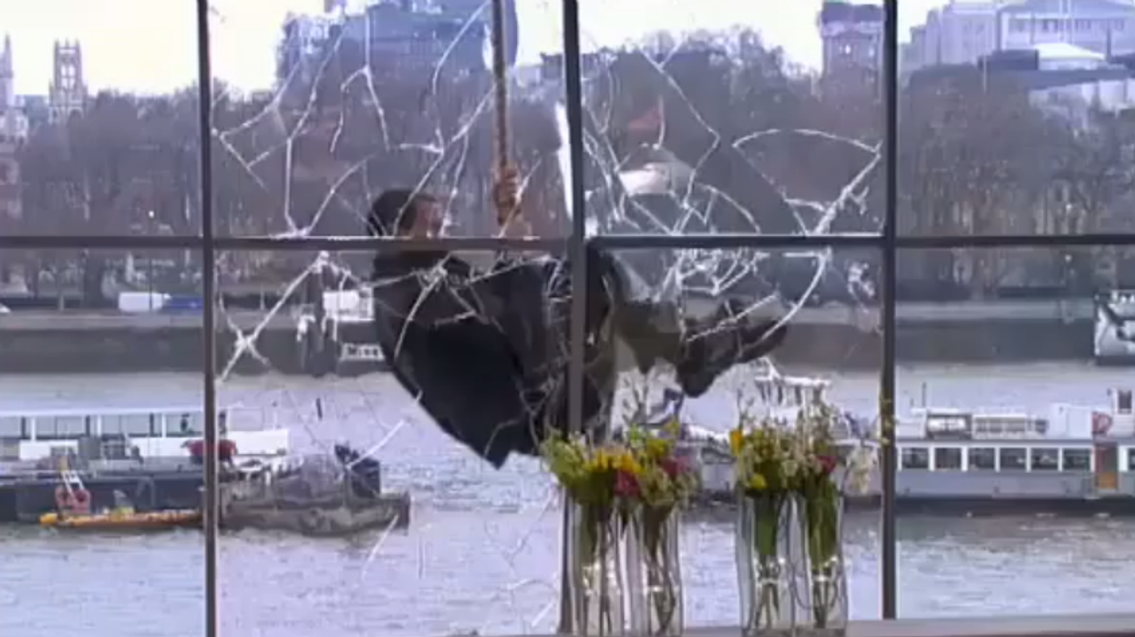 Bear Grylls actually smashed his way onto This Morning