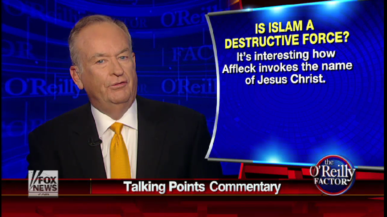 Bill O'Reilly tells Ben Affleck: Isis would behead you in a heartbeat