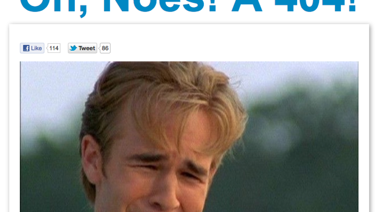 You can stop looking, we've found the best 404 page on the internet