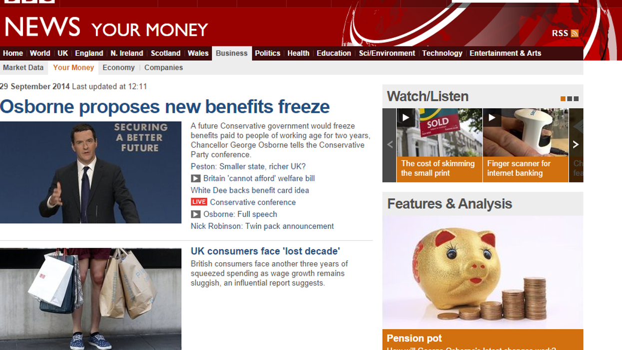 Someone on the BBC News website has a sense of humour