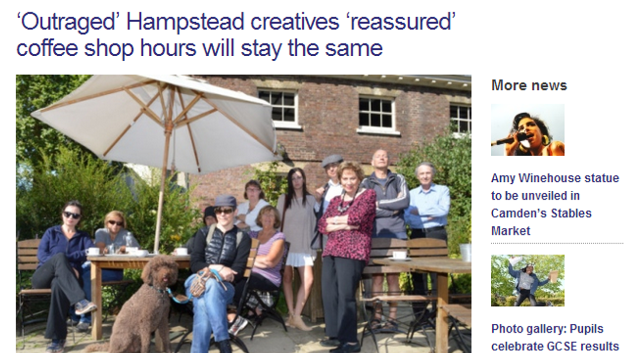 Introducing one of the most Hampstead headlines of all time