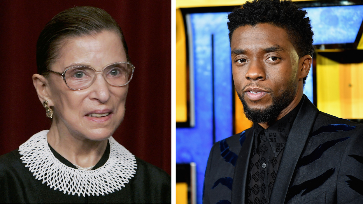 This bizarre trend of linking Ruth Bader Ginsburg's death to Chadwick Boseman for no reason is being criticised