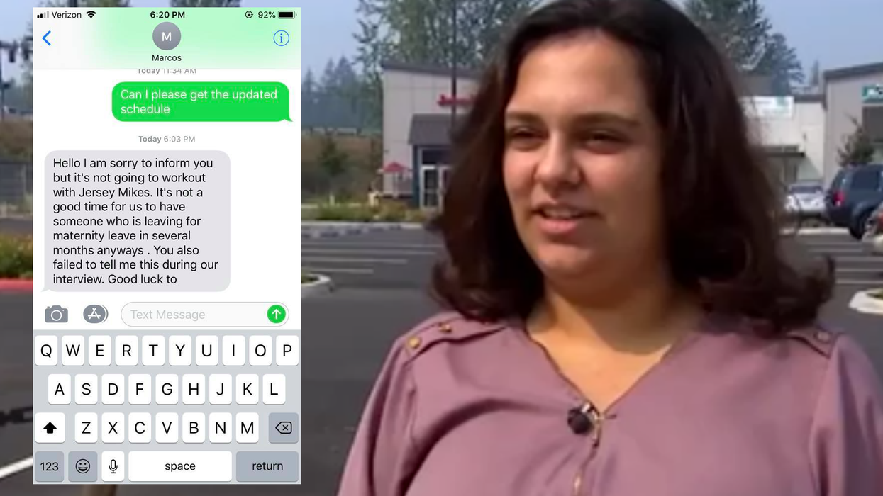 Man fired from job after telling a pregnant woman she couldn't work there