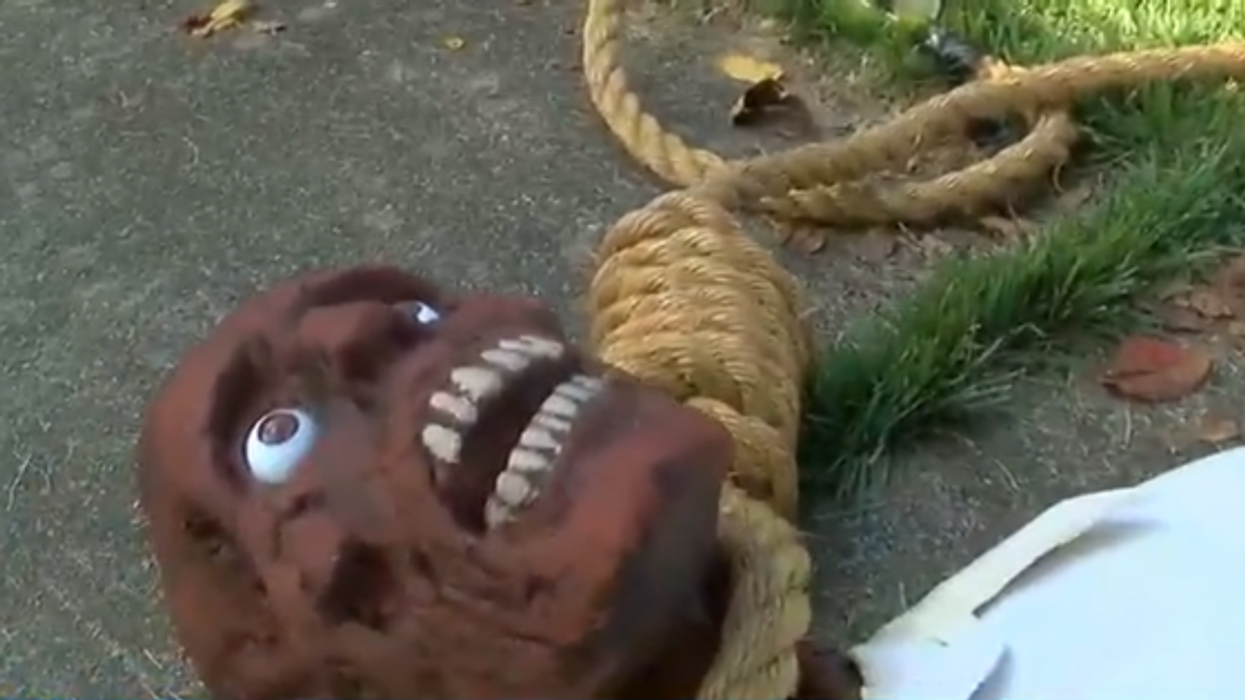 Man apologises for ‘racist’ Halloween decoration