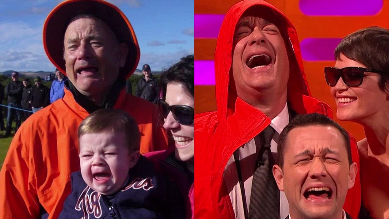 Tom Hanks recreated that viral photo where Bill Murray looked like him