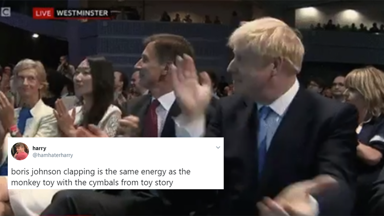 Boris Johnson's clapping confuses people as he is elected Conservative leader