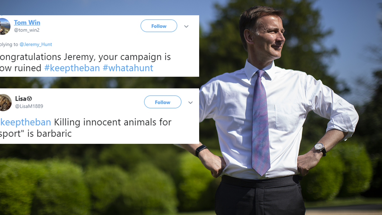 Jeremy Hunt backed and then immediately U-turned on fox hunting and people are very confused