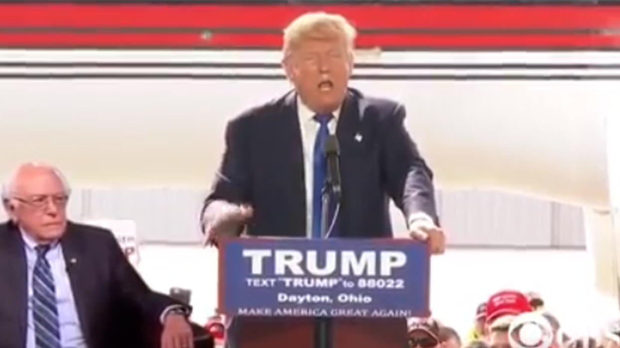 Bernie Sanders posted this truly bizarre video of Trump on his Instagram and people have thoughts