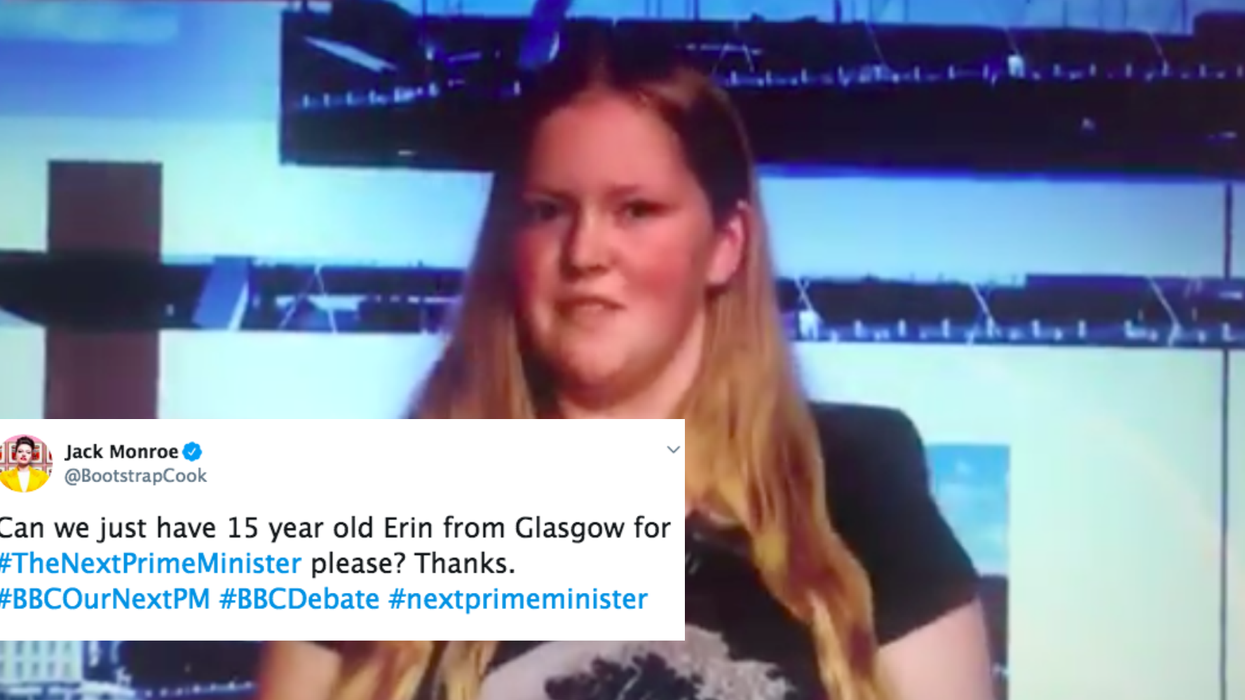 A 15-year-old from Glasgow rinsed all five candidates to be Tory leader and it's perfect