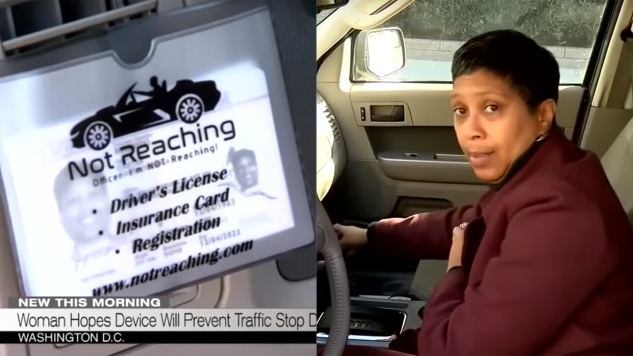 This woman has developed a 'Not Reaching' pouch in order to save black lives during traffic stops