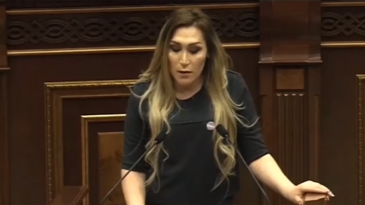 Trans activist faces calls to be burned alive by Armenian MPs after historic speech