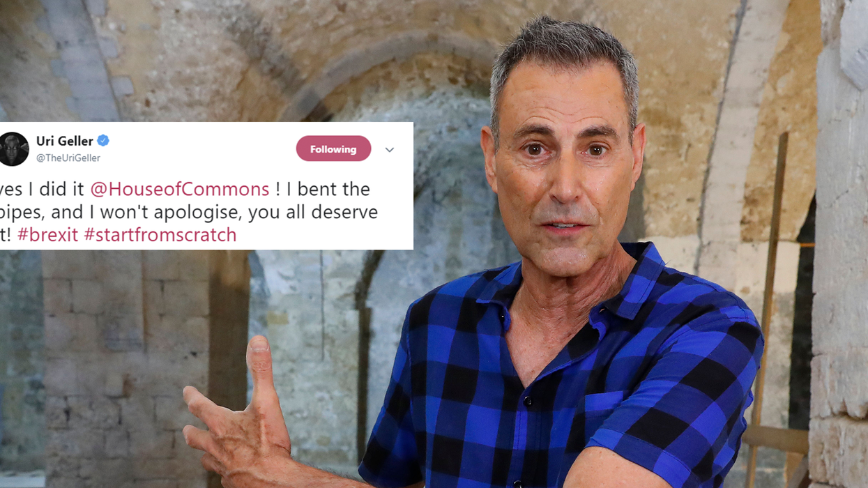 Uri Geller claims he flooded the House of Commons by using his mind to bend 'the pipes'