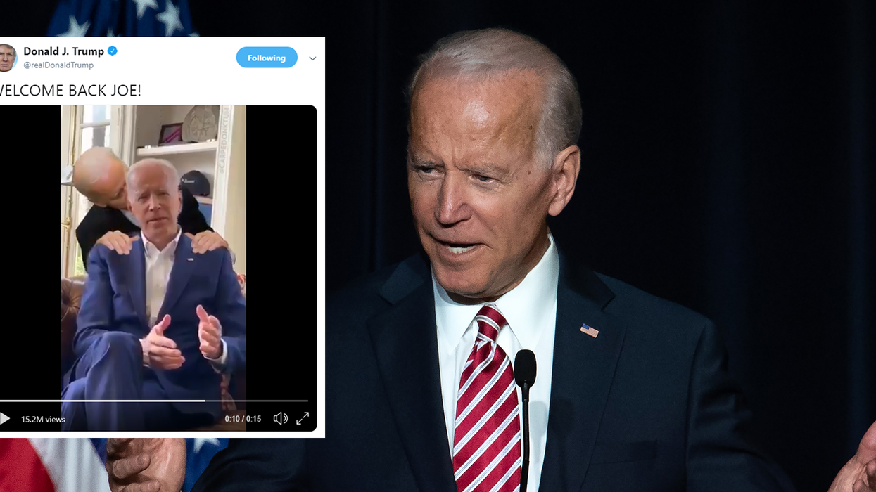 Trump posts doctored video mocking Joe Biden's 'personal space' statement