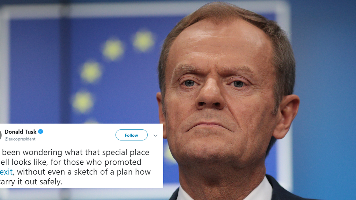EU council president Donald Tusk reveals what he really thinks about Brexiteers in shock outburst