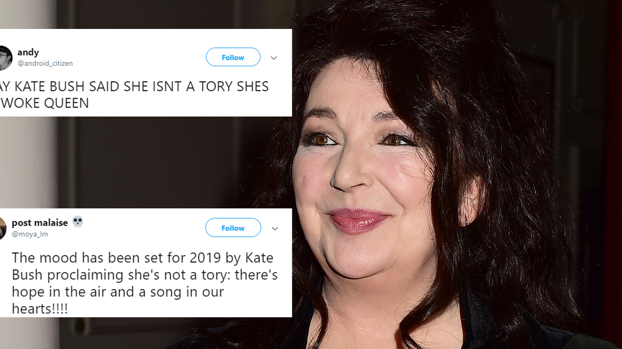 Kate Bush has clarified that she's not a Tory voter, and the internet is rejoicing