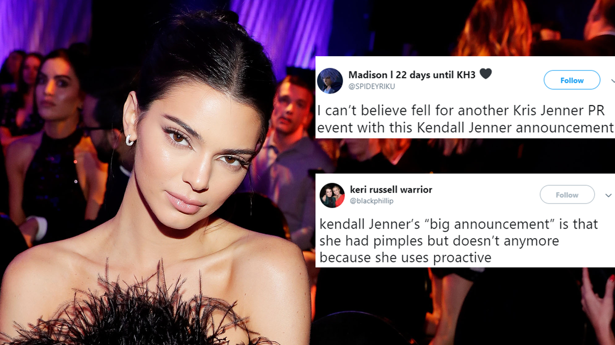 Kendall Jenner made a 'raw' and 'brave' announcement on Twitter - but people are unimpressed
